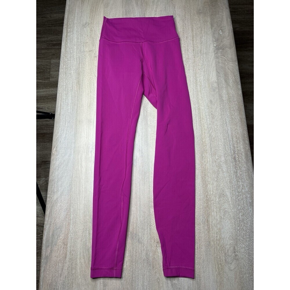 Lululemon Wunder Train High-Rise Tight 28" Ripened Raspberry Size 4 - Picture 3 of 8